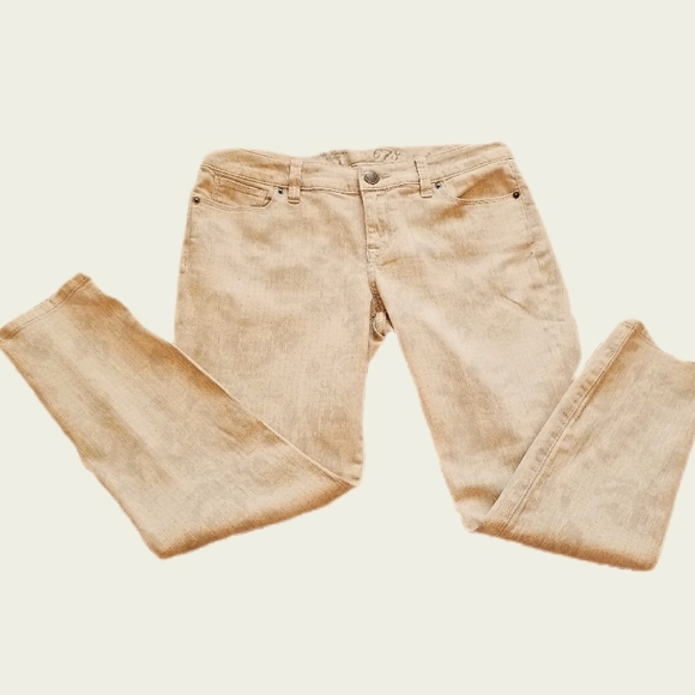 The Limited 678 Ankle Zip Flattering Fit Floral Jeans
